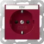 Gira SCHUKO-Steckd - Rot
