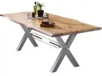 SIT M&ouml;bel Esstisch Baumkante | 240 x 100 cm | Platte 56 mm Akazie natur |...