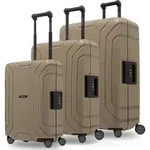Redolz Essentials 15 4-Rollen Kofferset 3-tlg. mit Dreipunkt-Verschluss - Taupe