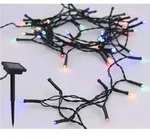 Solar Draht Lichterkette - bunt / mehrfarbig - mit 50 LED - Bunt