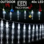 MONZANA&reg; Lichterkette Eiszapfen LED Au&szlig;en Innen 10 Zapfen Weihnachten Deko