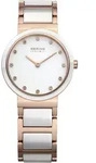 Bering Damenuhr Ceramic 10729-766 - Wei&szlig;/Gold