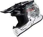 Motocross Kinderhelm ACERBIS Profile Junior Gl&auml;nzendes Schwarzwei&szlig; gr&ouml;&szlig;e JS...