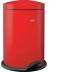 WESCO Tretabfallsammler 116 in ROT mit Fu&szlig;tritt und 13 Liter Abfallvolumen /