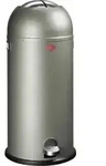 WESCO Tretabfalleimer 180731-03 KICKMASTER MAXI in Neusilber mit 40 Liter Volumen /