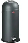 Wesco Tretm&uuml;lleimer Kickmaster Maxi Graphit, Abfalleimer, Stahlblech, 40 L, 8011560