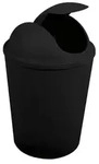 MSV AKO Abfalleimer mit Klappdeckel, 5,5 l, kompaktes Design, ideal f&uuml;r Bad...