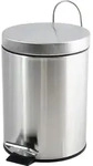 MSV Treteimer - Edelstahl - silber poliert - 3 Liter - 16 x 25 cm - Silber