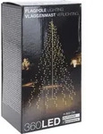 LED Weihnachtsbaum und Fahnenmast Lichterkette - 800 cm H&ouml;he