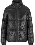 Urban Classics Ladies Recycled Short Shiny Puffer Jacket black XS - Schwarz - XS