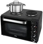 SILVA HOMELINE Kleink&uuml;che 3200W Backrohr / 2 Kochplatten - Schwarz