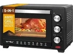 WOLTU Mini Backofen 28 L,1600 W, 100-230 &deg;C, 0-60 Min, 3 Heizmodi, Schwarz -...