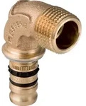 Geberit GE Mepla &Uuml;bergangsbogen, 90 Grad, d 40 mm, R 1 1/4 AG, 1 Stk.
