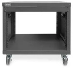 DIGITUS Universal 19-Zoll Equipment Rack mit Rollen, 8HE