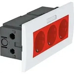 OBO SDE-RW D0RT3B Steckdoseneinheit Modul 45 3f 84x185x59mm PC 6119435 - Rot