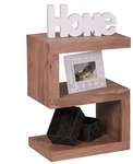 WOHNLING Beistelltisch MUMBAI Massivholz Akazie S Cube 60 cm hoch Wohnzimmer-Tisch