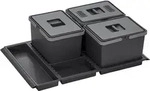 Abfallsammler Metropolis PTC22 08050 7F 12+12+12L mit Deckel Abfallsystem f. Auszug