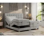 Boxspringbett mit Motor, elektrisch - Elektro - 180x200cm - Hellgrau - H3 - Hellgrau