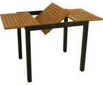DEGAMO Gartentisch Balkontisch Ausziehtisch VICENZA 80/120x70cm, Aluminium...
