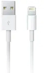 Apple Lightning auf USB Kabel (1 m), 1 m, Lightning, USB A, Stecker, Stecker, Wei&szlig; -