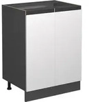 K&uuml;chenunterschrank Vicco R-Line Wei&szlig; 60 cm J-Shape, ohne Arbeitsplatte, Model 39716