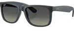 Ray-Ban Klassische quadratische Sonnenbrille Justin, Blau One Size - Blau