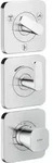 hansgrohe Thermostat-Modul Axor Citterio C ohne Struktur, chrom, UP mit Rosetten -
