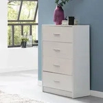 FineBuy Sideboard FB52330 Wei&szlig; Hochglanz 60x90x30 cm Anrichte Holz Modern Schmale