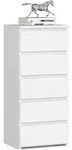 Kommode 40 cm breit Holz Highboard Sideboard f&uuml;r Flur Schlafzimmer Wohnzimmer