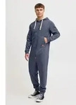 BLEND BHSalinho Herren Jumpsuit Overall Jogginganzug Onesie mit Kapuze - Blau - L