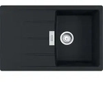 FRANKE Sp&uuml;le CENTRO CNG 611-78 in BLACK MATT mit Excenterbedienung Drehknopf