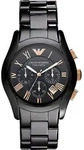 Emporio Armani Chronograph AR1410 Herrenchronograph Design Highlight - Schwarz