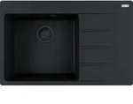 Franke Maris Centro Einbausp&uuml;le Fragranitsp&uuml;le CNG 611-78 A Black Matt Drehknopf ab