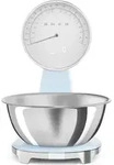 Smeg KSF01PBWW K&uuml;chenwaage Blau, Chrom Arbeitsplatte Elektronische K&uuml;chenwaage