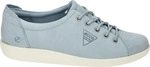 Ecco SOFT 2.0 Damenschuhe - bequeme Schn&uuml;r- Halbschuhe blau Freizeit NEU - Blau - 35