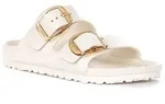 Birkenstock Arizona Sandale aus EVA-Material, Farbe Wei&szlig;, mit gro&szlig;er Schnalle 