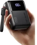INIU 25000mAh Laptop Power Bank, Kompakt 100W Schnellladung mit USB C Kabel - Schwarz