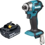 Makita DTD 173 M1 Akku Schlagschrauber 18 V 180 Nm 1/4&ldquo; Brushless + 1x Akku...