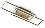 LED ceiling light with LED dots,brown-gold,LED/30W - Grau