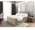 Masseno Boxspringbett FONDI 180x200 cm Komplett-Set mit Bonell Matratze und Topper,