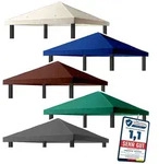 freigarten.de Ersatzdach f&uuml;r Pavillon 3x3 Meter Wasserdicht Material: Panama PCV