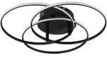 Globo Lighting Deckenleuchte Metall schwarz matt, Aluminium schwarz matt, Kunststoff