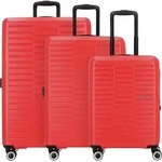 American Tourister Sunset Hills 4 Rollen Kofferset 3-teilig - Rot