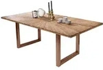 SIT M&ouml;bel Esstisch 180 x 100 cm | Tischplatte recyceltes Teak natur | Gestell...