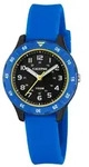 Calypso Kinderuhr Analog - Kautschuk Blau - Quarzwerk - Robustes Glas - Wasserdi -