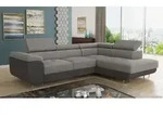 Ecksofa Caris mit Schlaffunktion und einstellbare Kopfst&uuml;tzen, Wohnlandschaft,