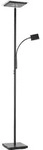 Selltec LED Deckenfluter Stehleuchte Fluter quadratisch schwenkbar dimmbar Leselampe