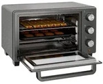 HOMCOM Minibackofen 21L 1400W 60 Min Timer, Kleinbackofen mit 100 &deg;C-230 &deg;C - Grau