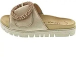 Gabor Pantoletten,Abs.b.35mm, m.Fu&szlig;bett in beige, Gr. 36 - Beige - 36