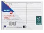 Fahrtenbuch DIN A6 Stylex Fahrtenb&uuml;cher 40 Blatt